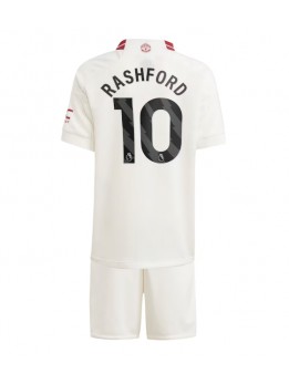 Manchester United Marcus Rashford #10 Replika Tredje Kläder Barn 2023-24 Kortärmad (+ byxor)